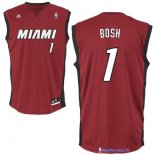 Maillot NBA Pas Cher Miami Heat Chris Bosh 1 Rouge Noir