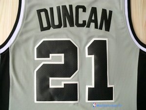 Maillot NBA Pas Cher San Antonio Spurs Tim Duncan 21 Gris