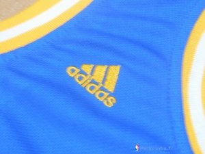 Maillot NBA Pas Cher Golden State Warriors Stephen Curry 30 Retro City Bleu