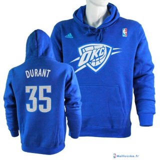 Survetement NBA Pas Cher Oklahoma City Thunder Kevin Durant 35 Bleu