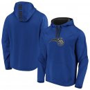 Orlando Magic Fanatics Branded BlueBlack Iconic Defender Performance Primary Logo Pullover Hoodie