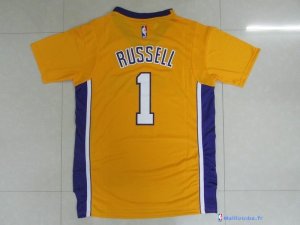 Maillot NBA Pas Cher Los Angeles Lakers D'Angelo Russell 1 Jaune MC