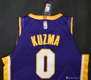 Maillot NBA Pas Cher Los Angeles Lakers Kyle Kuzma 0 Purpura 2017/18