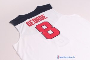 Maillot NBA Pas Cher USA 2014 George 8 Blanc