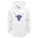 Chicago Bulls Nike White 2019/20 City Edition Club Pullover Hoodie