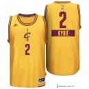 Maillot NBA Pas Cher Noël Cleveland Cavaliers Kyrie 2 Jaune