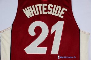 Maillot NBA Pas Cher Noël Miami Heat Blancside 21 Rouge