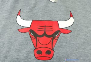 Maillot NBA Pas Cher Chicago Bulls Dwyane Wade 3 ML Gris