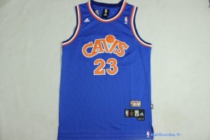 Maillot NBA Pas Cher Cleveland Cavaliers 2015/2016 LeBron James 23 Bleu