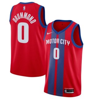 Detroit Pistons Andre Drummond Nike Red 2019/20 Finished City Edition Swingman Jersey