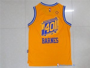 Maillot NBA Pas Cher Golden State Warriors Harrison Barnes 40 Jaune