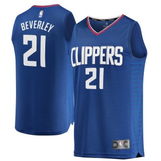 LA Clippers Patrick Beverley Fanatics Branded Blue Fast Break Replica Jersey - Icon Edition