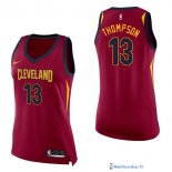 Maillot NBA Pas Cher Cleveland Cavaliers Femme Tristan Thompson 13 Rouge Icon 2017/18