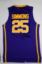 Maillot NCAA Pas Cher LSU Bobby Simmons 25 Pourpre