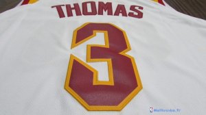 Maillot NBA Pas Cher Cleveland Cavaliers Isaiah Thomas 3 Blanc 2017/18