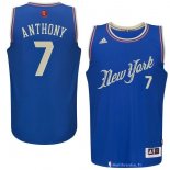 Maillot NBA Pas Cher Noël New York Knicks Anthony 7 Bleu