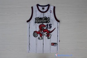 Maillot NBA Pas Cher Toronto Raptors Vince Carter 15 Retro Blanc