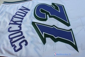 Maillot NBA Pas Cher Utah Jazz John Stockton 12 Blanc