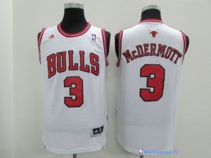 Maillot NBA Pas Cher Chicago Bulls Doug McDermott 3 Blanc