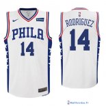 Maillot NBA Pas Cher Philadelphia Sixers James Michael 14 McAdoo Blanc 2017/18