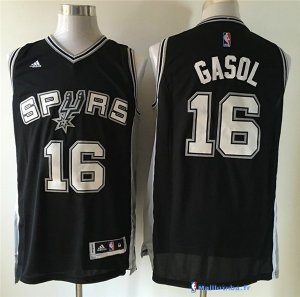 Maillot NBA Pas Cher San Antonio Spurs Pau Gasol 16 Noir