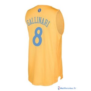 Maillot NBA Pas Cher Noël Denver Nuggets Danilo Gallinari 8 Jaune