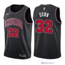 Maillot NBA Pas Cher Chicago Bulls Kris Dunn 32 Noir Statement 2017/18