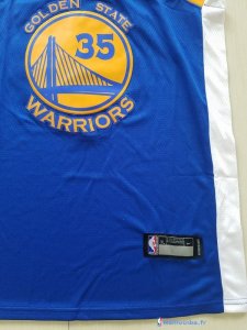 Maillot NBA Pas Cher Golden State Warriors Junior Kevin Durant 35 Bleu 2017/18