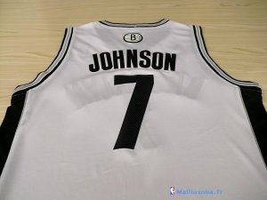 Maillot NBA Pas Cher Brooklyn Nets Earvin Johnson 7 Blanc