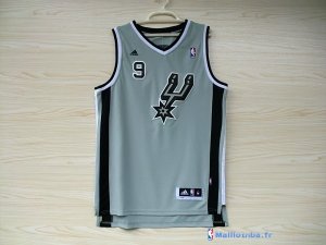 Maillot NBA Pas Cher San Antonio Spurs Tony Parker 9 Gris