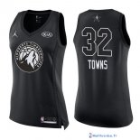 Maillot NBA Pas Cher All Star 2018 Femme Karl Anthony 32 Towns Noir