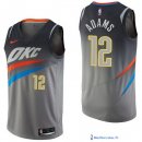 Maillot NBA Pas Cher Oklahoma City Thunder Steven Adams 12 Nike Gris Ville 2017/18