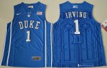 Maillot NCAA Pas Cher Duke Kyrie Irving 1 Bleu