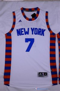 Maillot NBA Pas Cher New York Knicks Carmelo Anthony 7 Blanc Dentelle