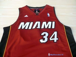 Maillot NBA Pas Cher Miami Heat Ray Allen 34 Rouge Noir