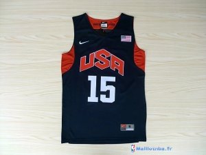 Maillot NBA Pas Cher USA 2012 Anthony 15 Noir