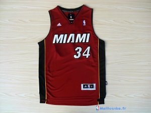 Maillot NBA Pas Cher Miami Heat Ray Allen 34 Rouge Noir