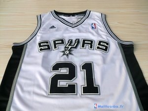 Maillot NBA Pas Cher San Antonio Spurs Tim Duncan 21 Blanc