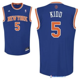 Maillot NBA Pas Cher New York Knicks Jason Kidd 5 Bleu