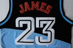 Maillot NBA Pas Cher Cleveland Cavaliers LeBron James 23 Retro Dentelle Noir