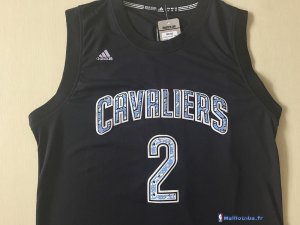 Maillot NBA Pas Cher Cleveland Cavaliers Kyrie Irving 2 Noir Diamant