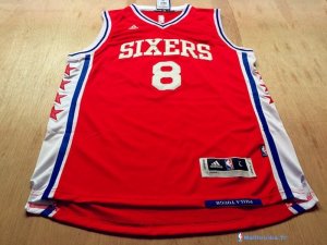 Maillot NBA Pas Cher Philadelphia Sixers Julius Erving 8 Rouge