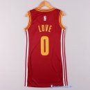 Maillot NBA Pas Cher Cleveland Cavaliers Femme Kevin Love 0 Rouge