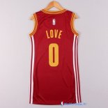 Maillot NBA Pas Cher Cleveland Cavaliers Femme Kevin Love 0 Rouge