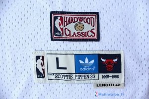 Maillot NBA Pas Cher Chicago Bulls Scottie Pippen 33 Blanc