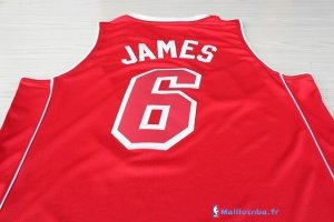 Maillot NBA Pas Cher Noël Rouge Miami Heat James 6