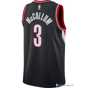 Maillot NBA Pas Cher Portland Trail Blazers C.J. McCollum 3 Noir Icon 2017/18