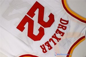 Maillot NBA Pas Cher Houston Rockets Clyde Drexler 22 Retro Blanc