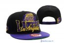 Bonnet NBA Los Angeles Lakers 2016 Noir Pourpre