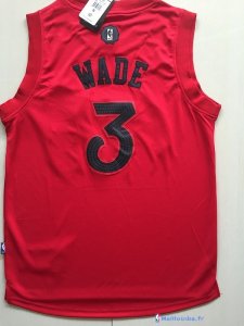Maillot NBA Pas Cher Noël Chicago Bulls Dwyane Wade 3 Rouge